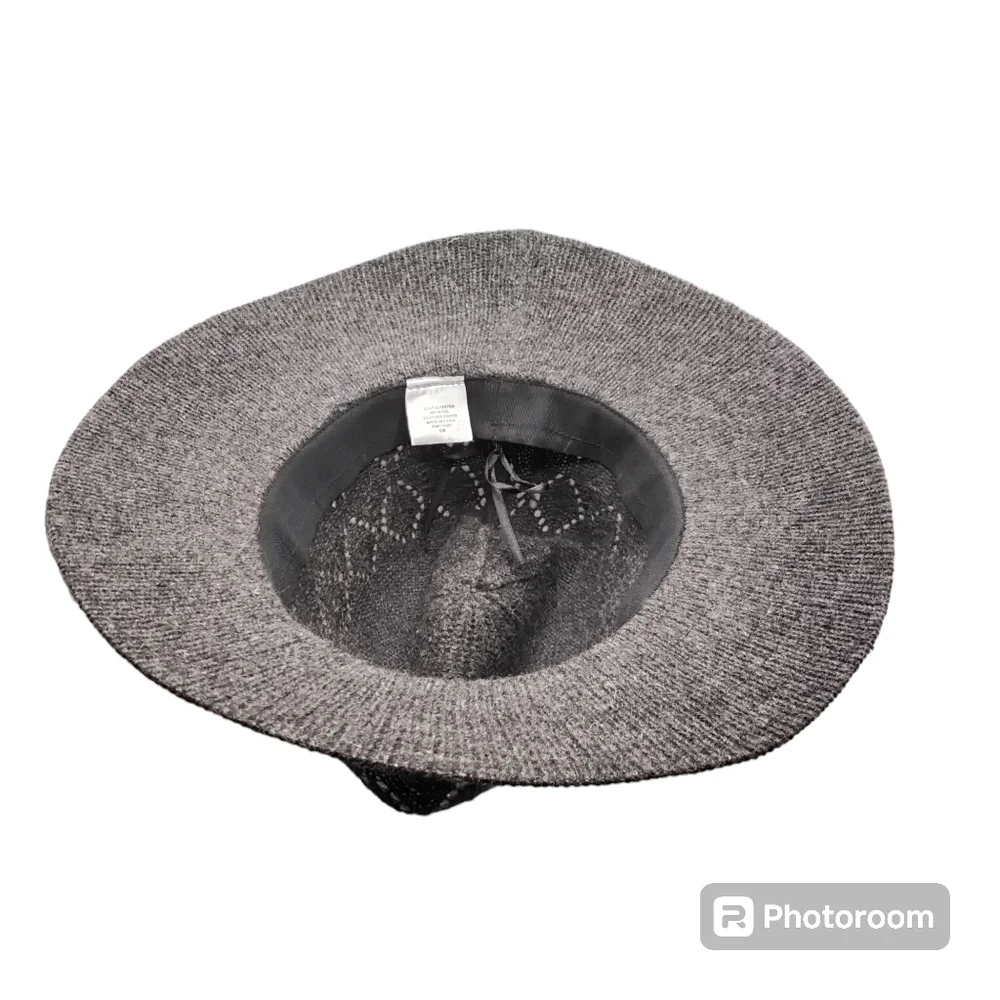 Gray Wool Blend Hat